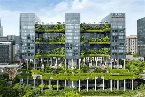 The iconic undulating green sky gardens of PARKROYAL COLLECTION Pickering